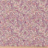 Printed Acryl Coated Cotton BARBARA Ecru / Violet